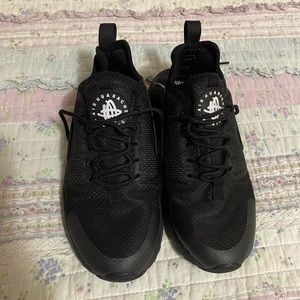 Nike Black Huarache Ultra Run Shoes